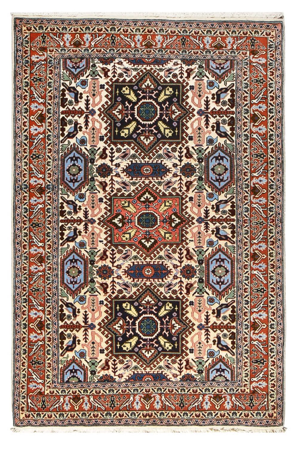 Persisk tæppe - Nomadisk - 208 x 136 cm - flerfarvet