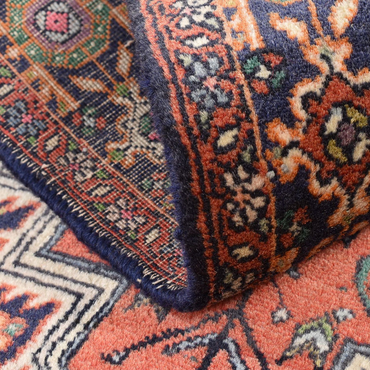 Persisk tæppe - Nomadisk - 135 x 75 cm - terrakotta