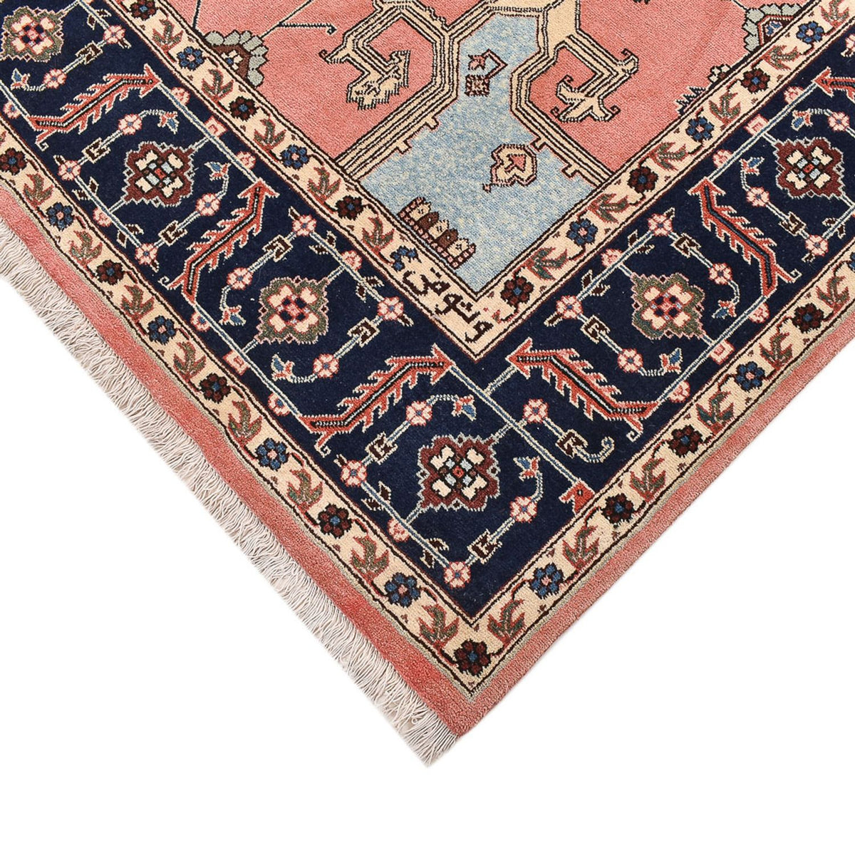 Persisk tæppe - Nomadisk - 254 x 200 cm - lysrød