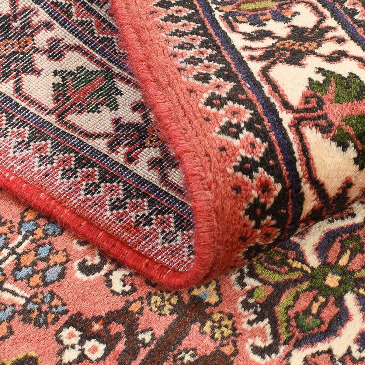 Persisk tæppe - Nomadisk - 158 x 113 cm - lysrød