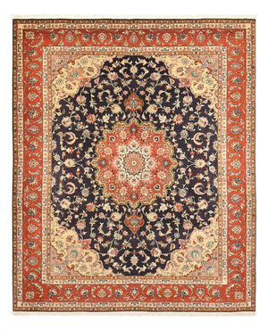 Persisk tæppe - Tabriz - Royal - 255 x 205 cm - mørkeblå
