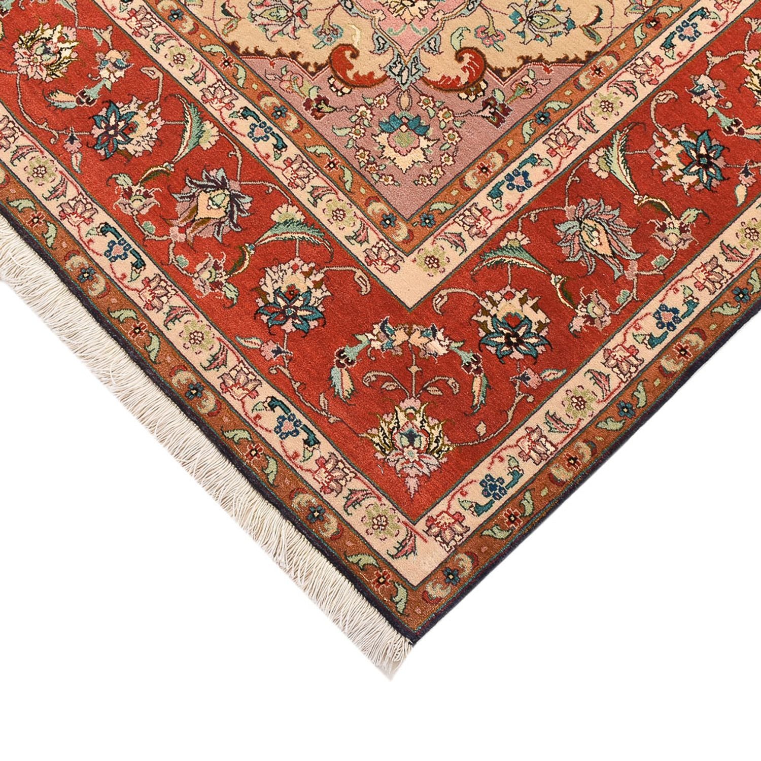 Persisk tæppe - Tabriz - Royal - 255 x 205 cm - mørkeblå