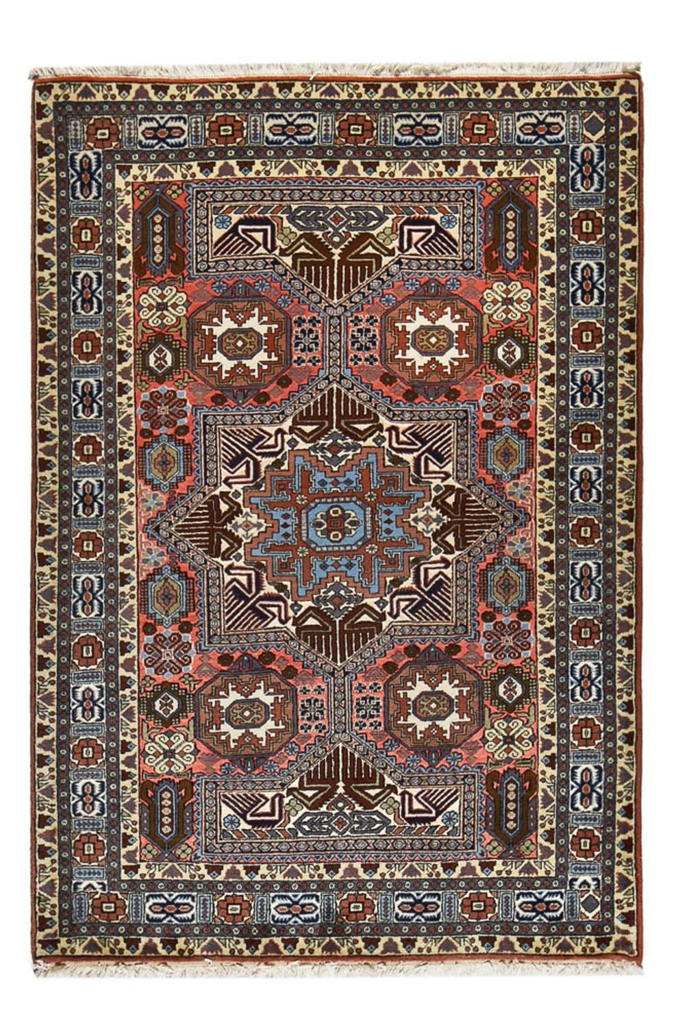 Persisk tæppe - Nomadisk - 198 x 135 cm - flerfarvet