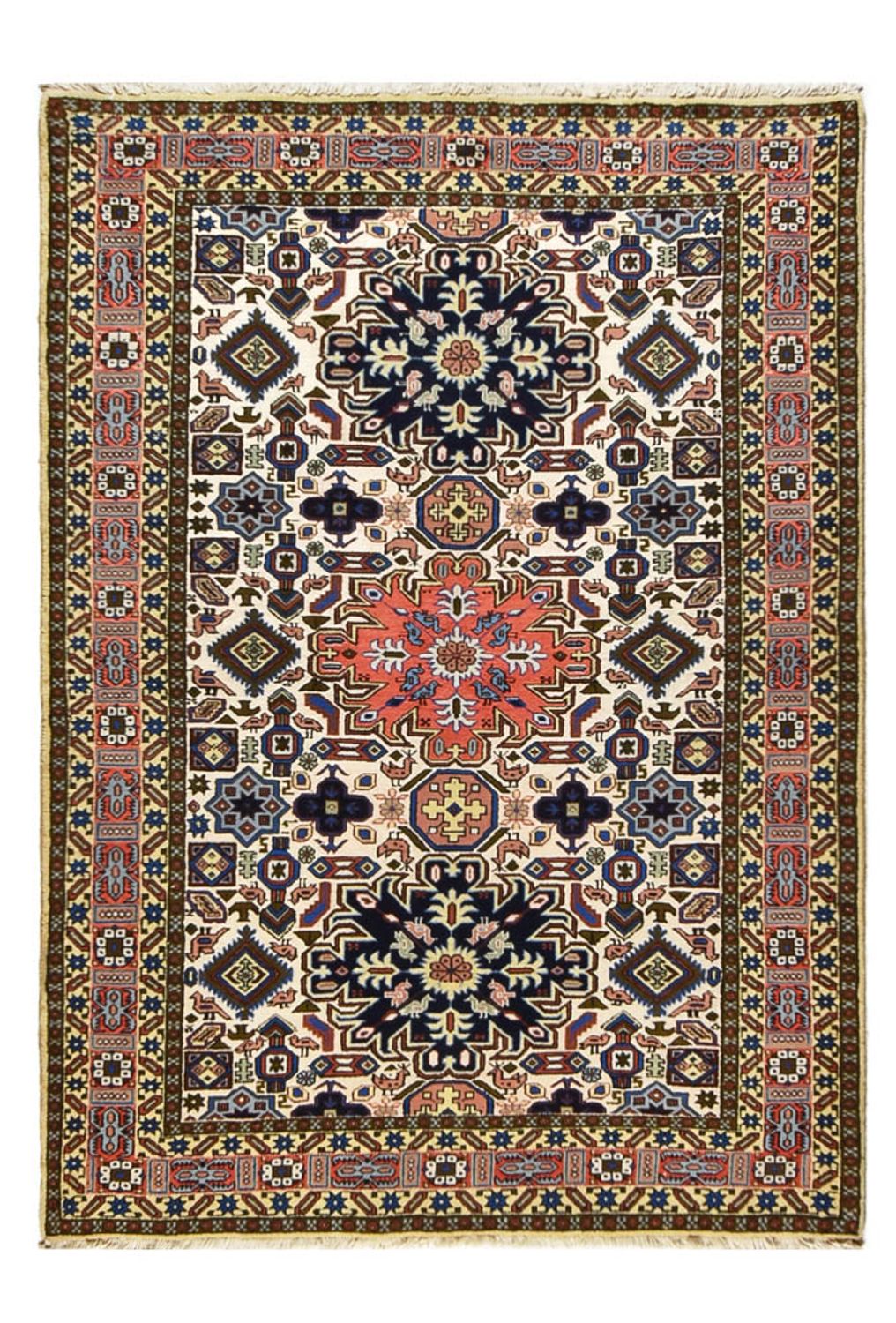 Persisk tæppe - Nomadisk - 200 x 142 cm - flerfarvet
