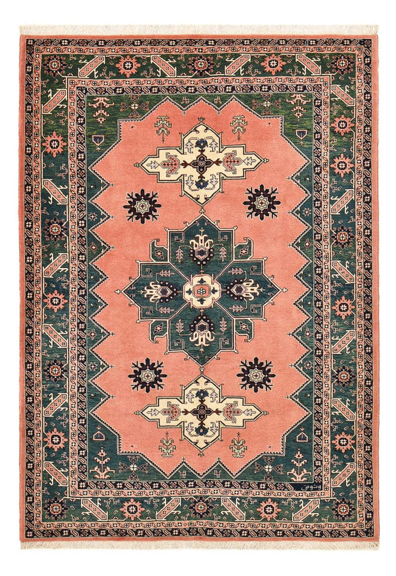 Persisk tæppe - Nomadisk - 248 x 174 cm - lysrød