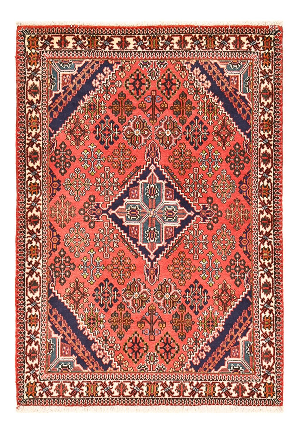 Persisk tæppe - Nomadisk - 160 x 110 cm - lysrød