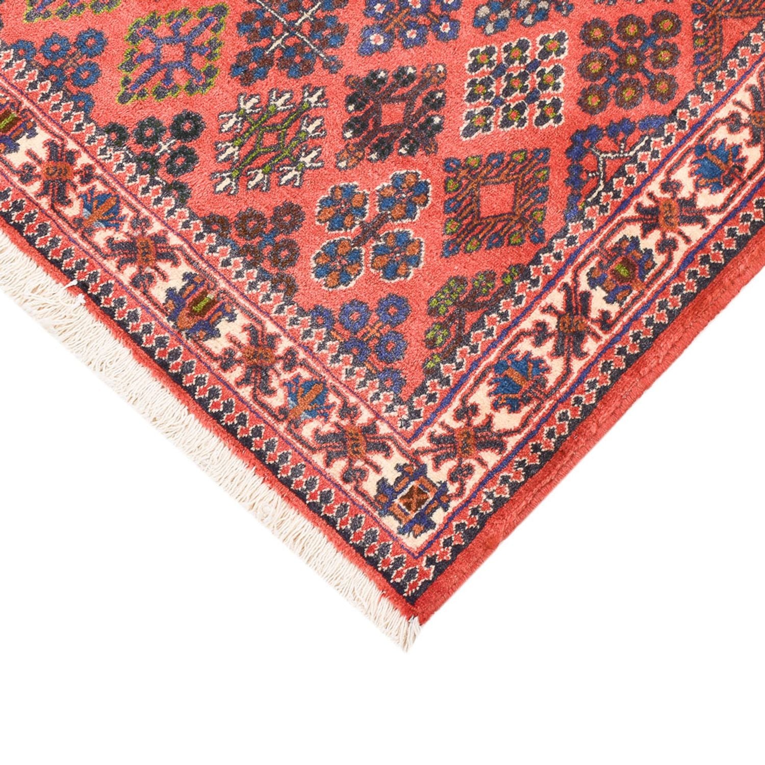 Gabbeh-tæppe - Kashkuli Persisk - 155 x 114 cm - lysrød