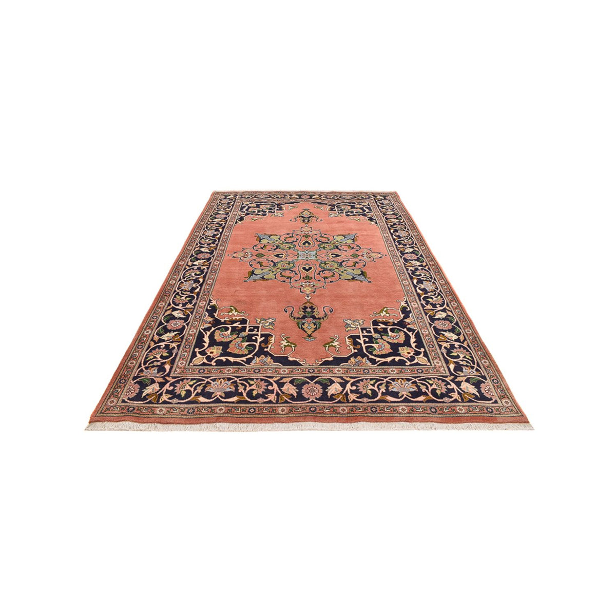 Persisk tæppe - Nomadisk - 305 x 204 cm - olivengrøn