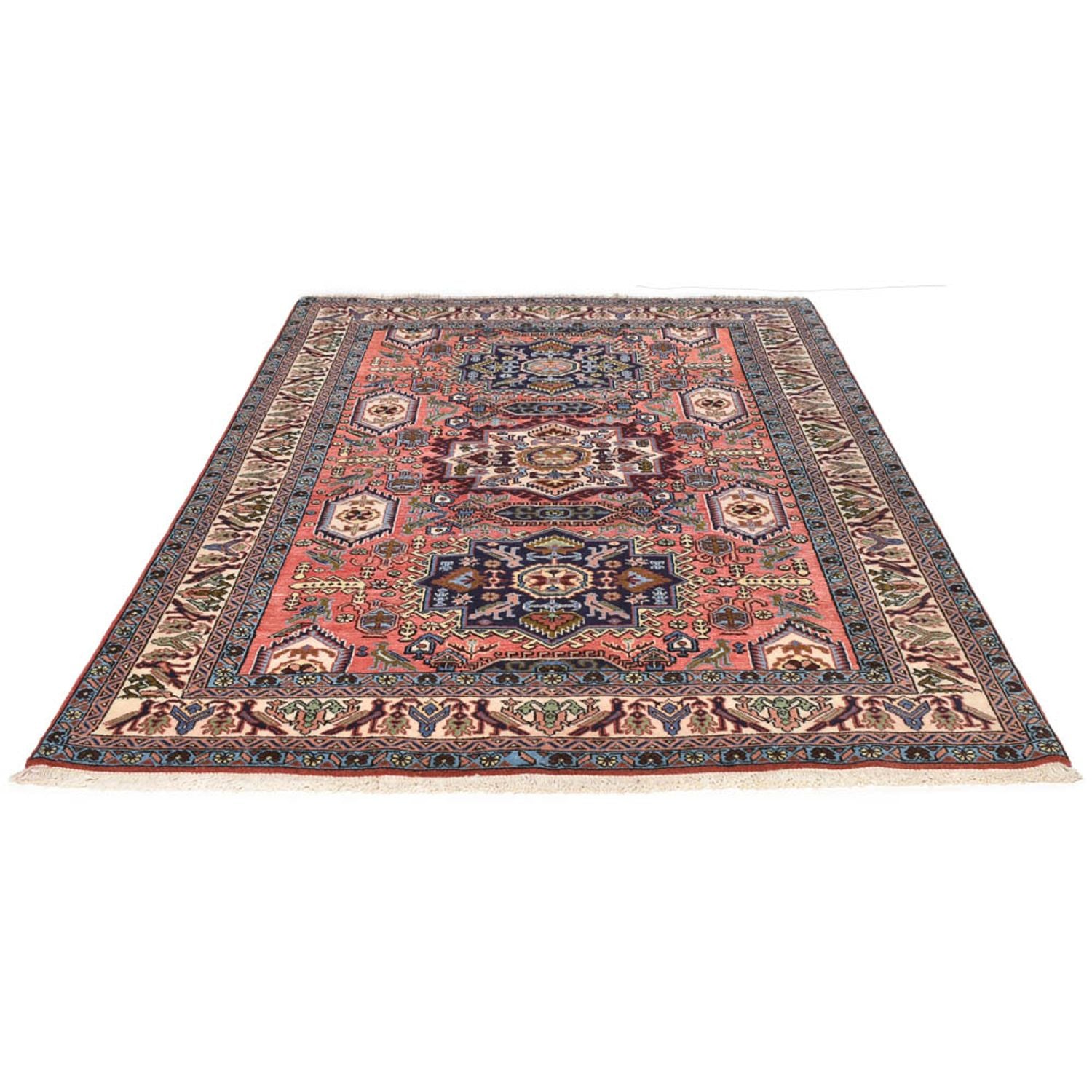 Persisk tæppe - Nomadisk - 203 x 140 cm - laks