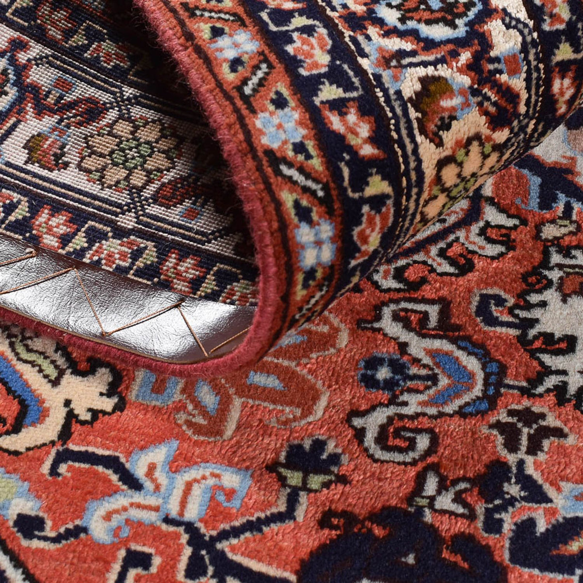 Persisk tæppe - Nomadisk - 198 x 142 cm - laks