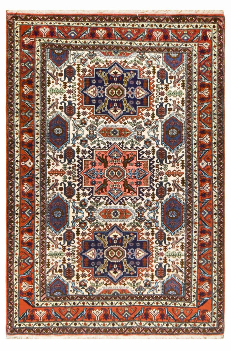 Persisk tæppe - Nomadisk - 194 x 133 cm - flerfarvet