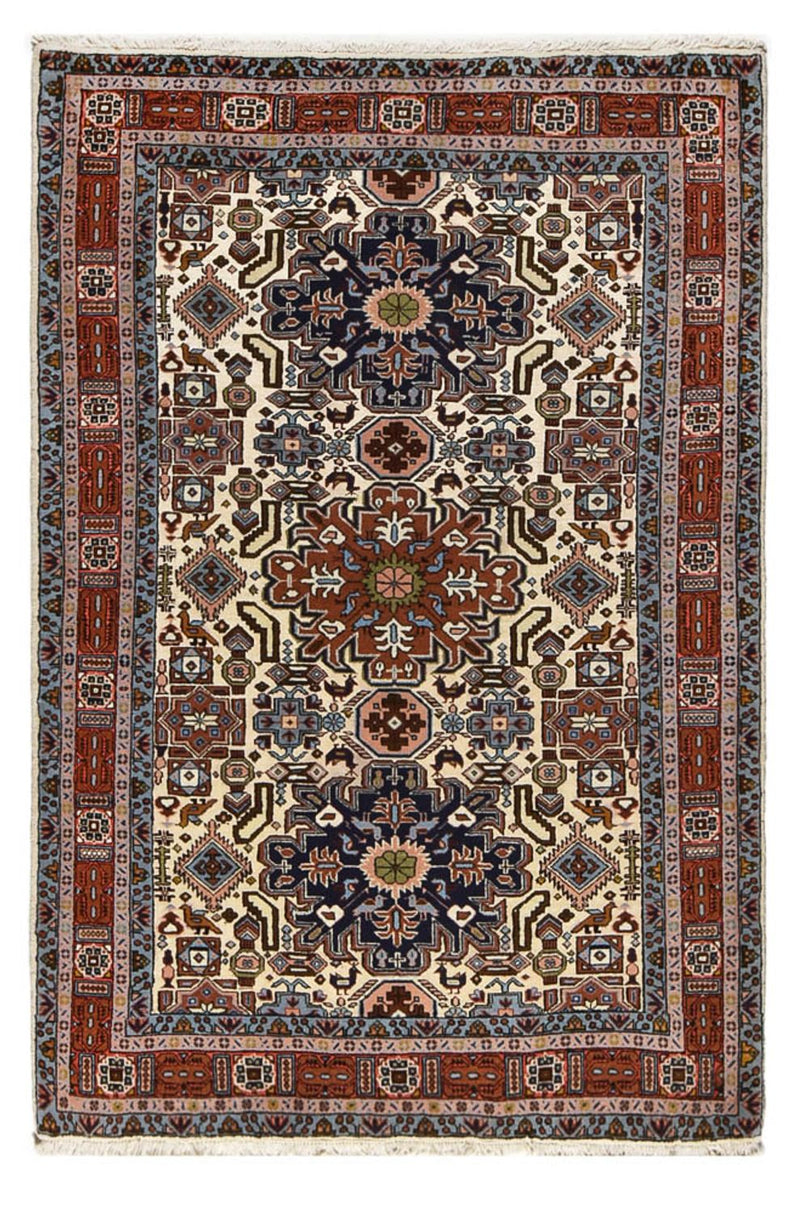 Persisk tæppe - Nomadisk - 206 x 142 cm - flerfarvet