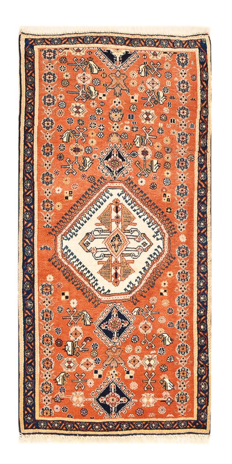 Persisk tæppe - Nomadisk - 124 x 64 cm - orange