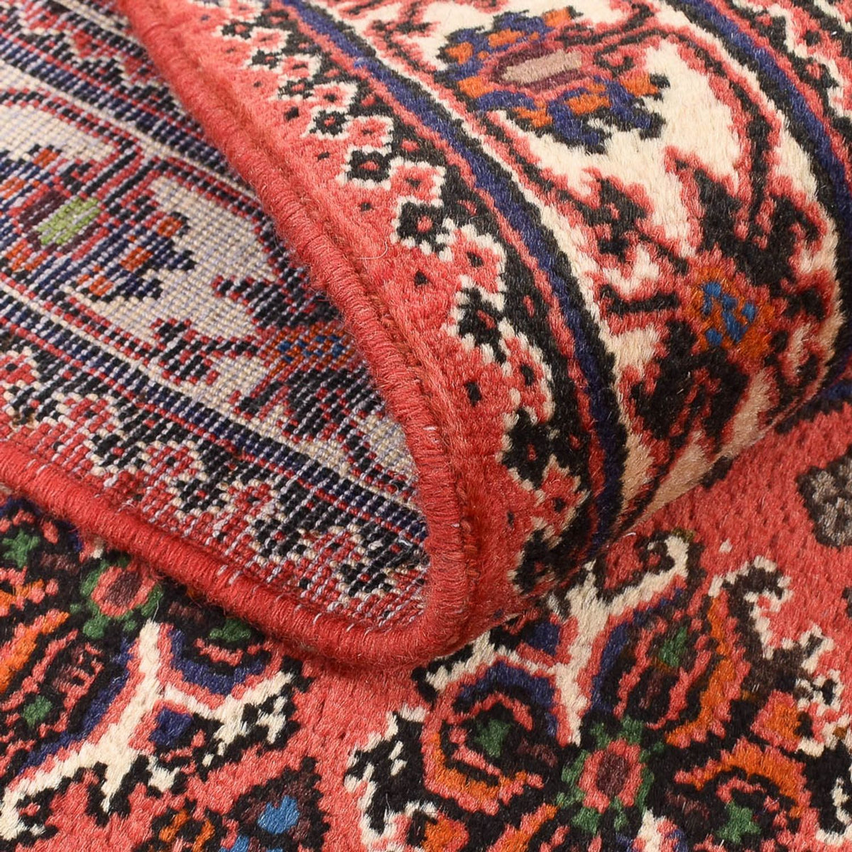 Persisk tæppe - Nomadisk - 161 x 110 cm - lysrød