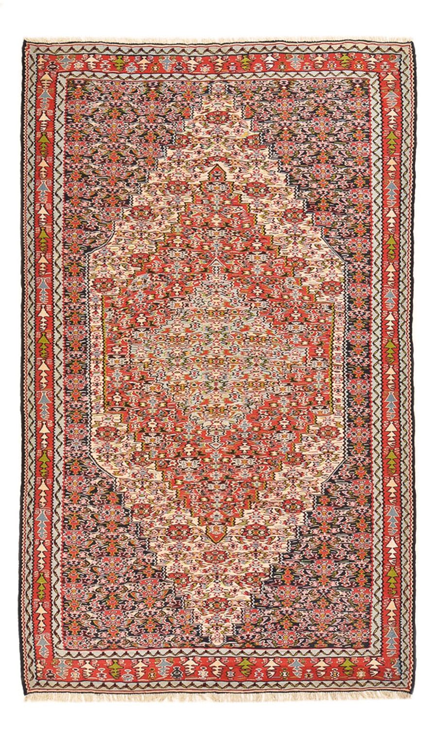 Kelim-tæppe - orientalsk - 254 x 150 cm - terrakotta