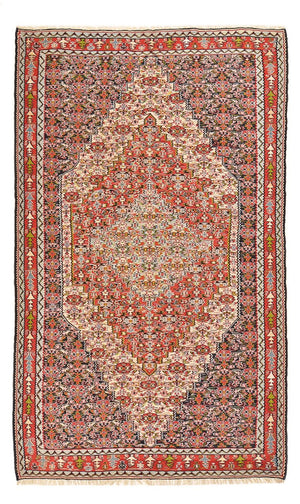 Kelim-tæppe - orientalsk - 254 x 150 cm - terrakotta