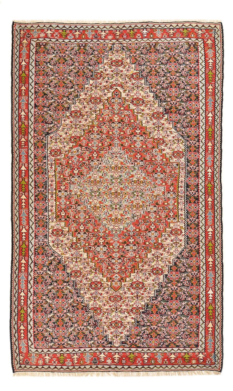 Kelim-tæppe - orientalsk - 254 x 150 cm - terrakotta