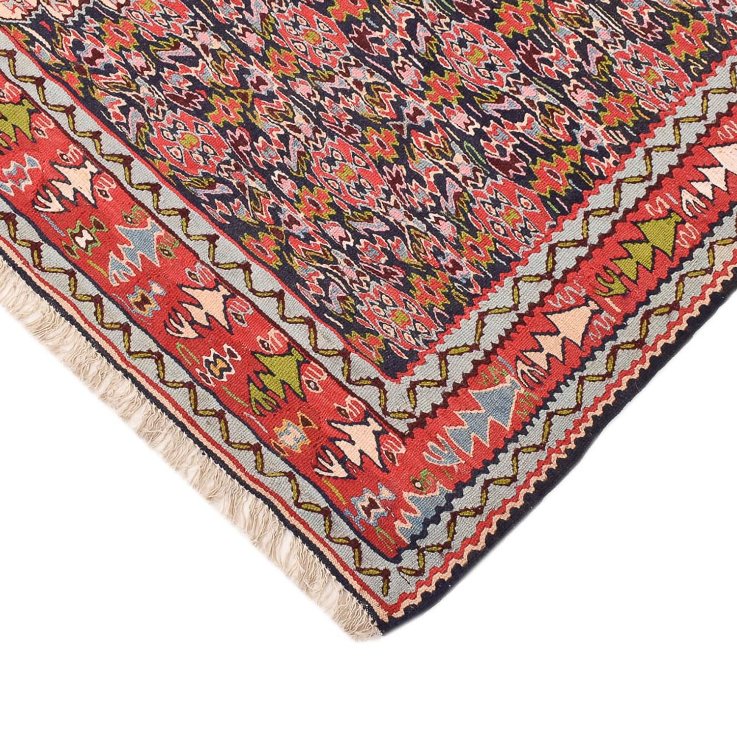 Kelim-tæppe - orientalsk - 254 x 150 cm - terrakotta