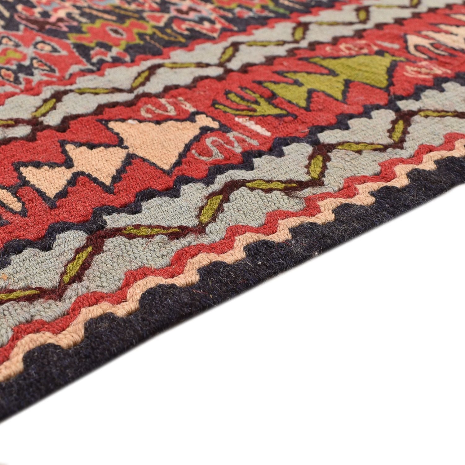 Kelim-tæppe - orientalsk - 254 x 150 cm - terrakotta
