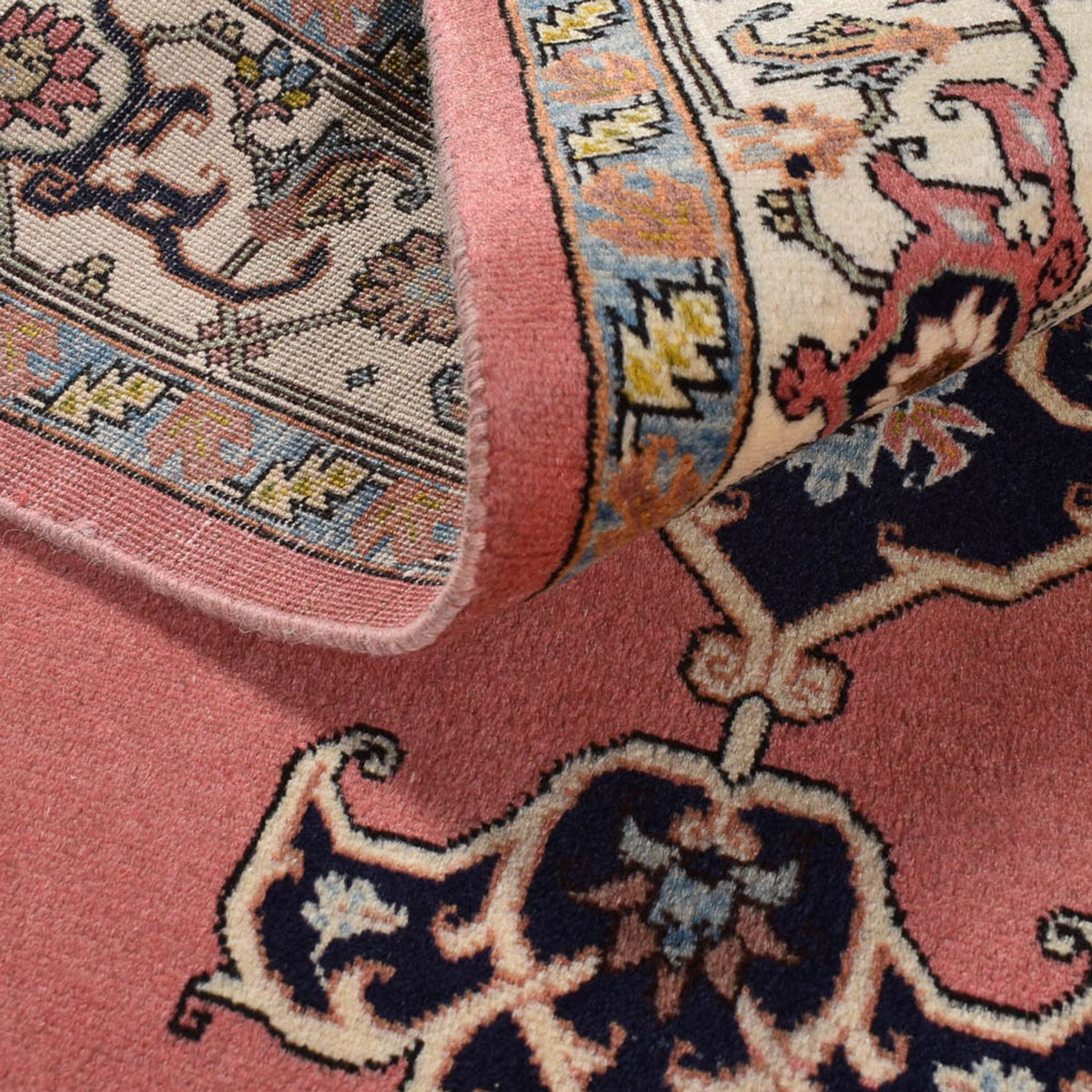 Persisk tæppe - Nomadisk - 216 x 134 cm - lysrød