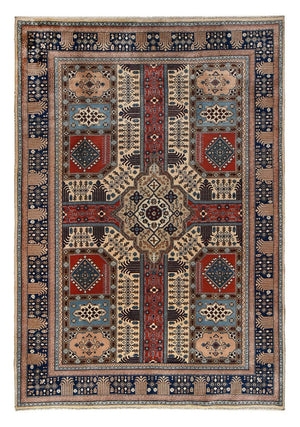 Persisk tæppe - Nomadisk - 290 x 200 cm - mørkerød