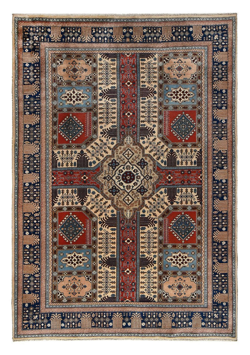 Persisk tæppe - Nomadisk - 290 x 200 cm - mørkerød