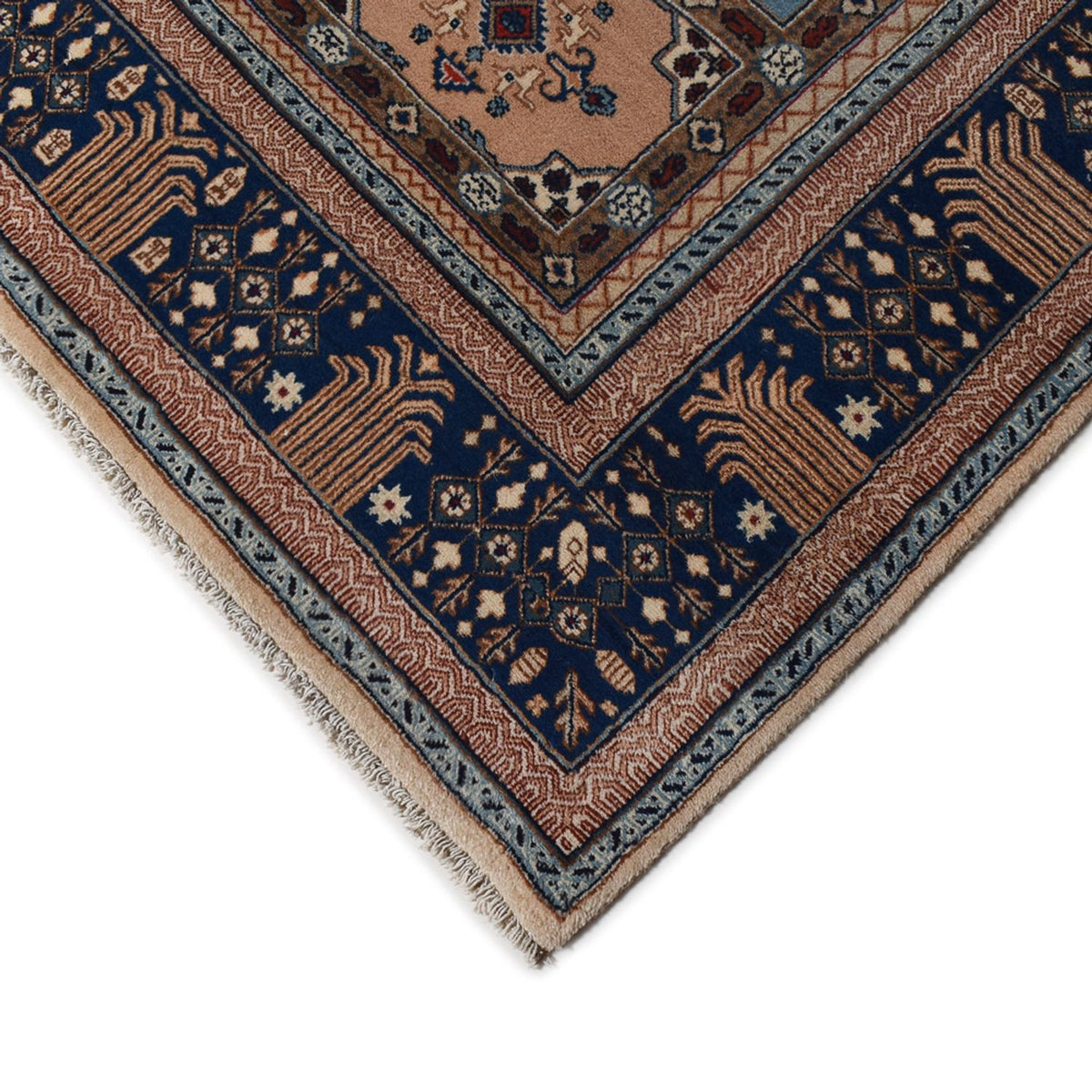 Persisk tæppe - Nomadisk - 290 x 200 cm - mørkerød