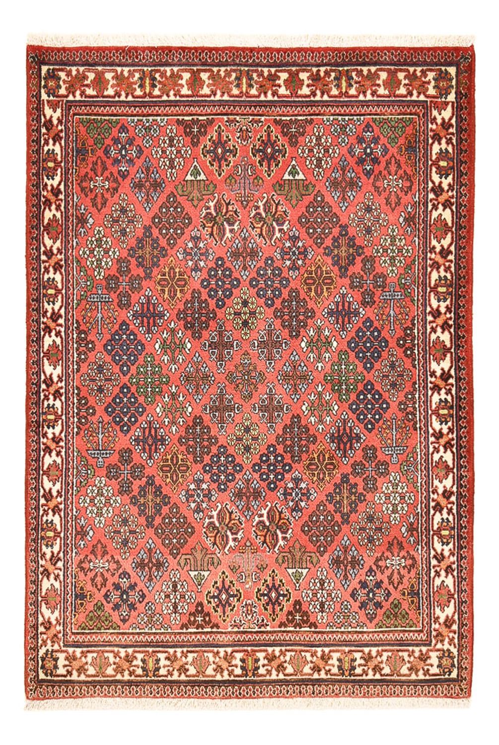 Persisk tæppe - Nomadisk - 159 x 112 cm - lysrød