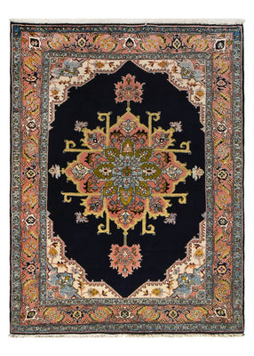 Persisk tæppe - Nomadisk - 206 x 150 cm - mørkeblå