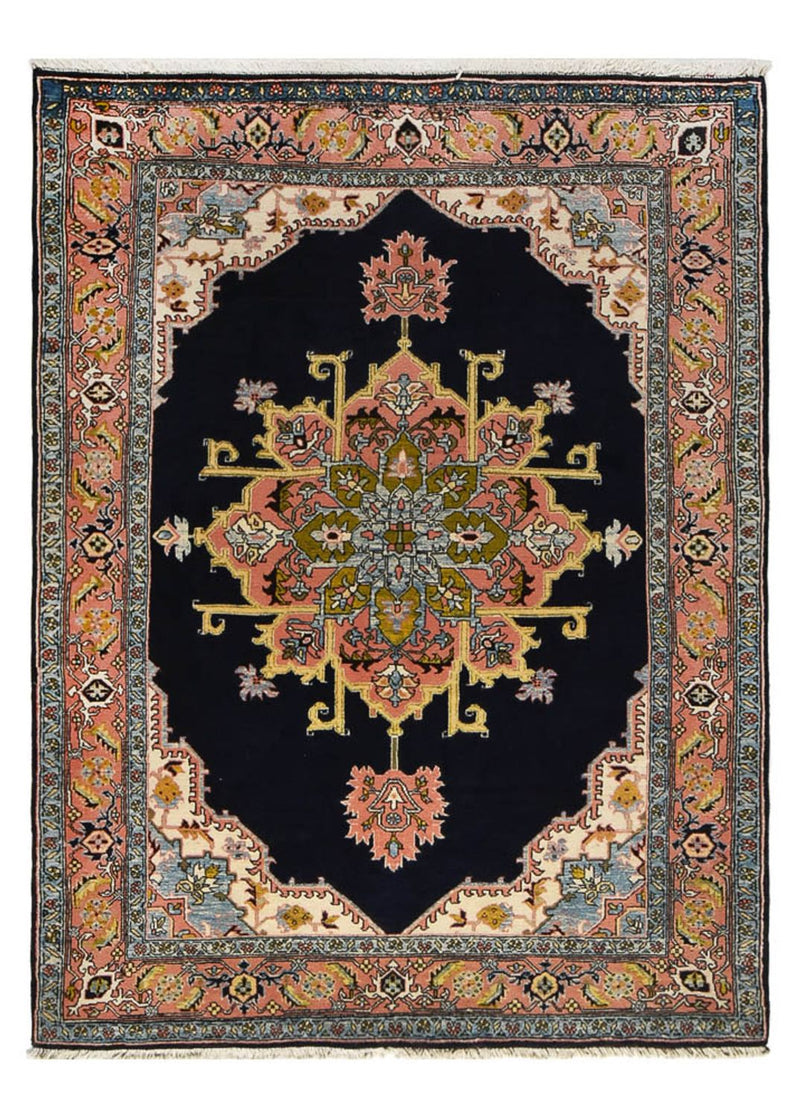 Persisk tæppe - Nomadisk - 206 x 150 cm - mørkeblå