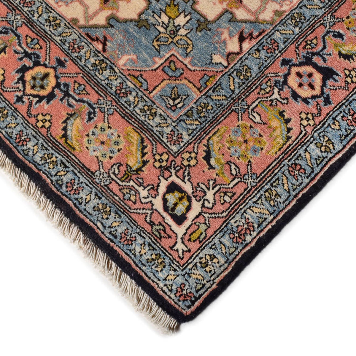 Persisk tæppe - Nomadisk - 206 x 150 cm - mørkeblå