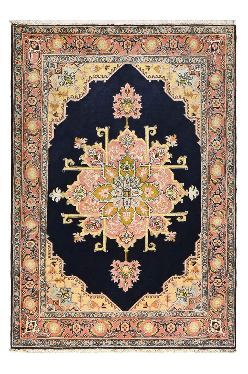 Persisk tæppe - Nomadisk - 218 x 150 cm - mørkeblå