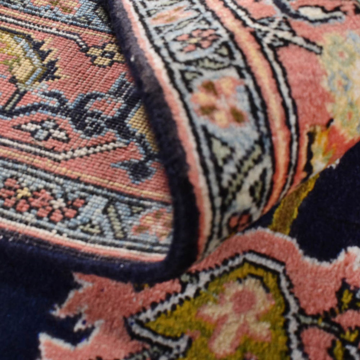 Persisk tæppe - Nomadisk - 218 x 150 cm - mørkeblå