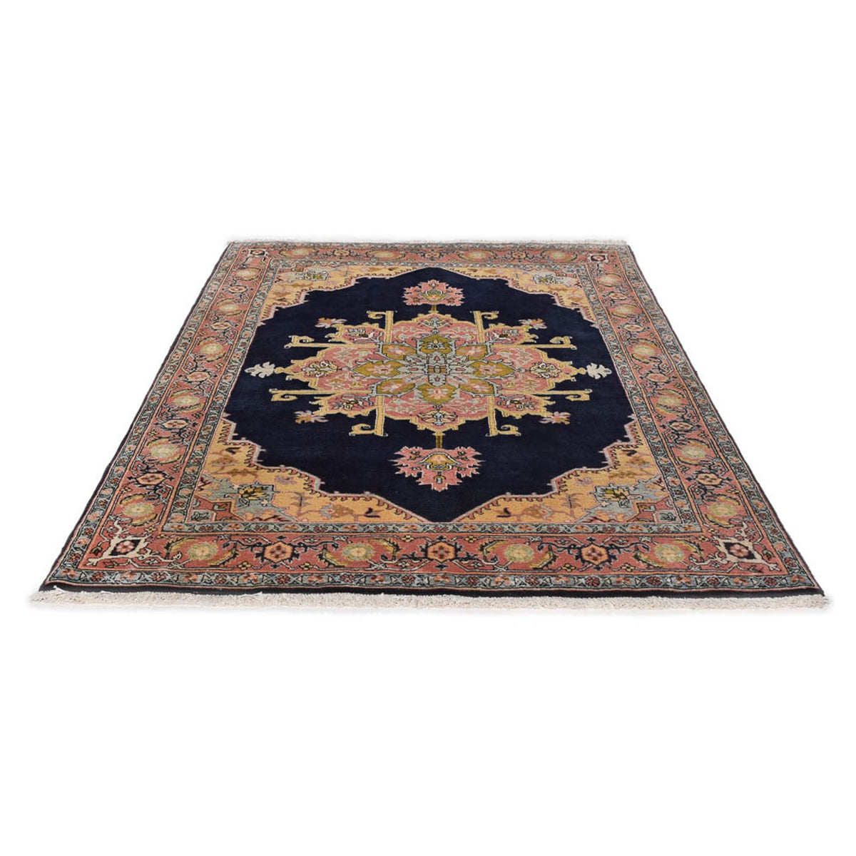 Persisk tæppe - Nomadisk - 218 x 150 cm - mørkeblå