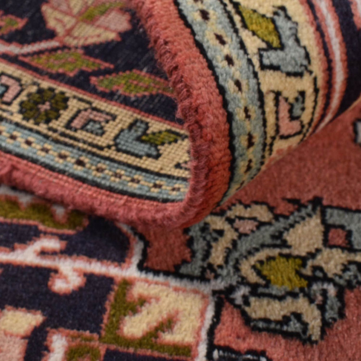 Persisk tæppe - Nomadisk - 202 x 142 cm - lysrød