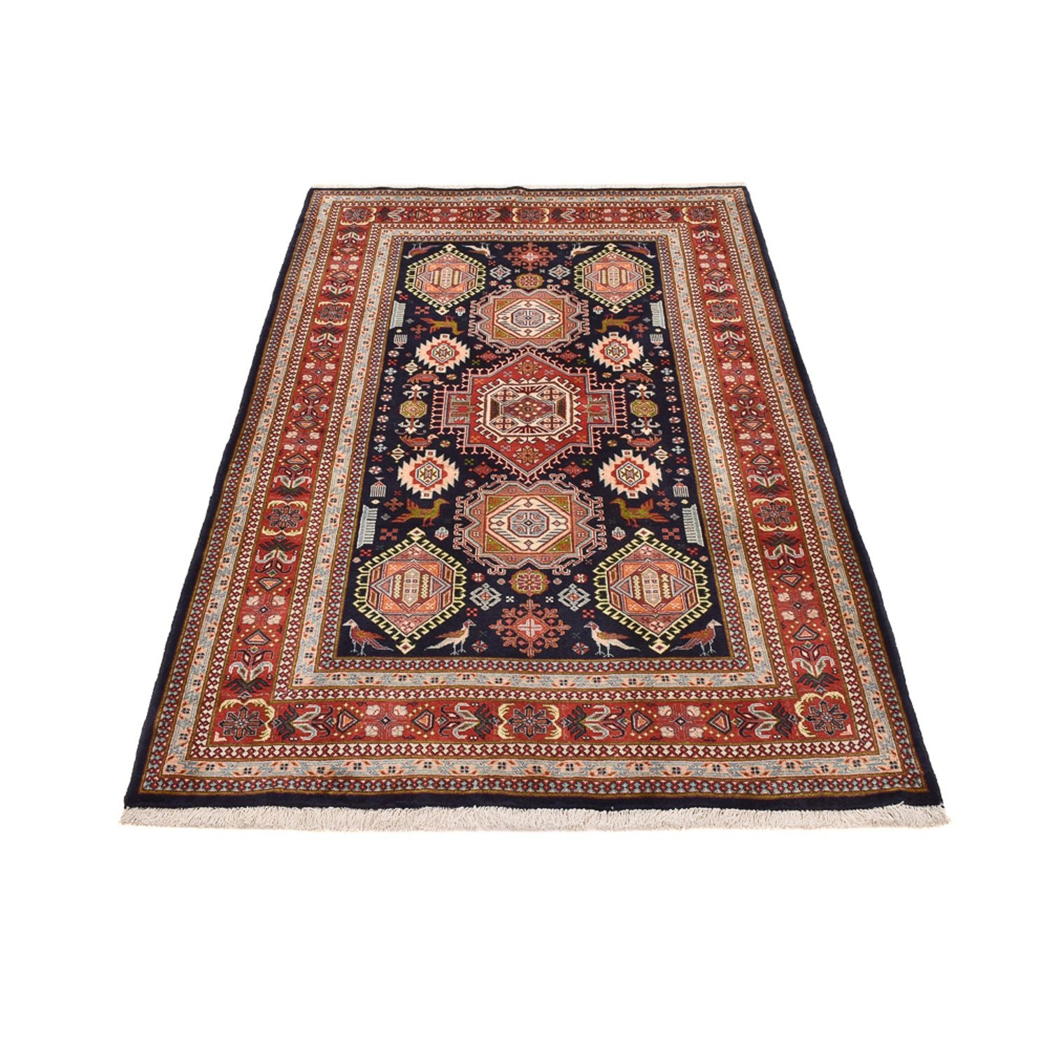 Persisk tæppe - Nomadisk - 228 x 143 cm - mørk beige