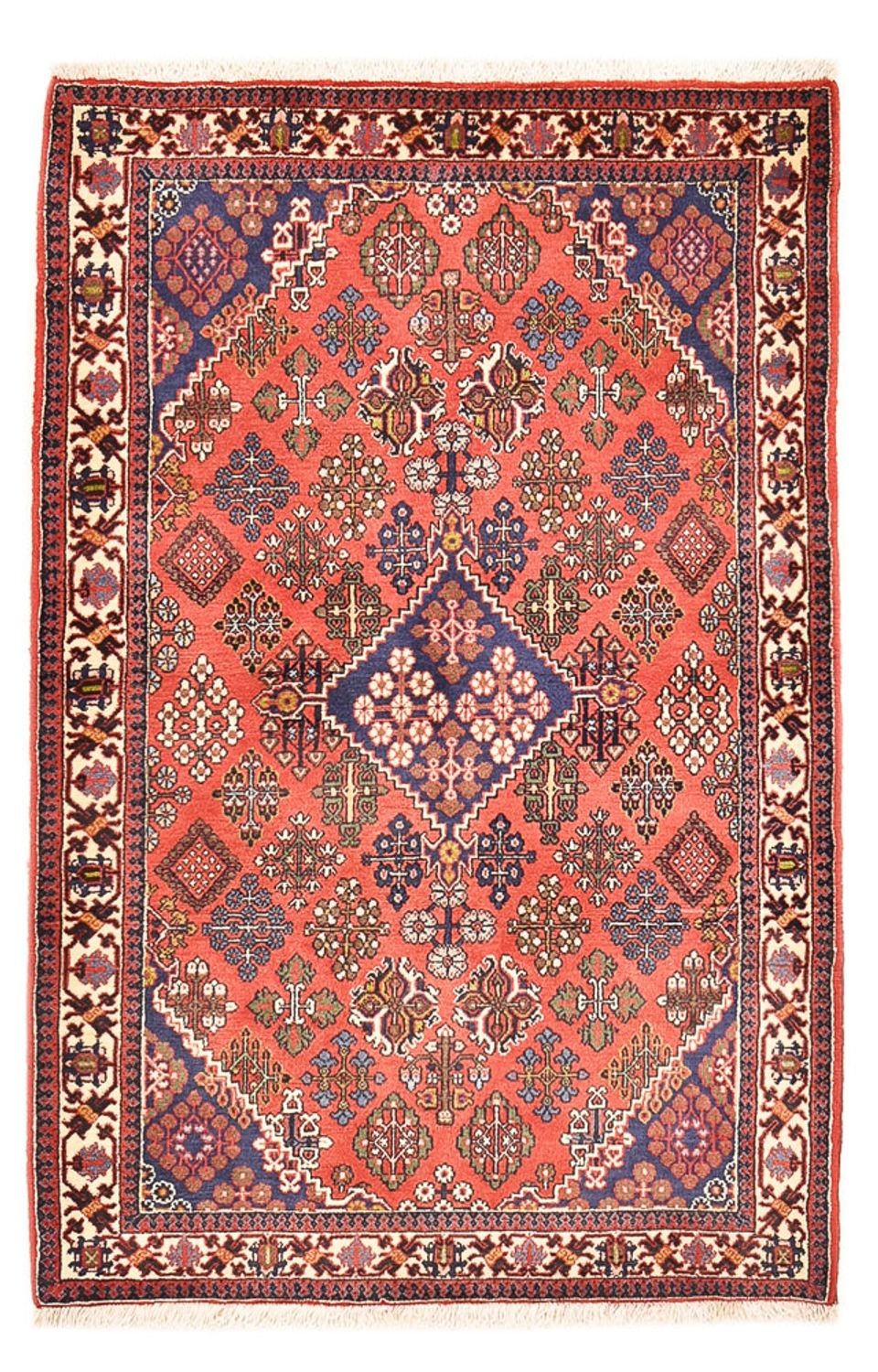Persisk tæppe - Nomadisk - 165 x 110 cm - lysrød