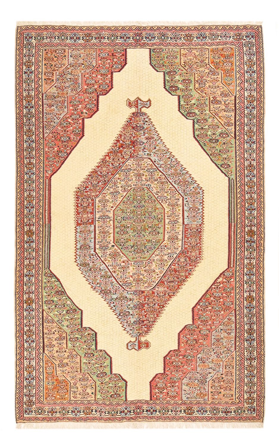 Kelim-tæppe - orientalsk - 255 x 160 cm - flerfarvet