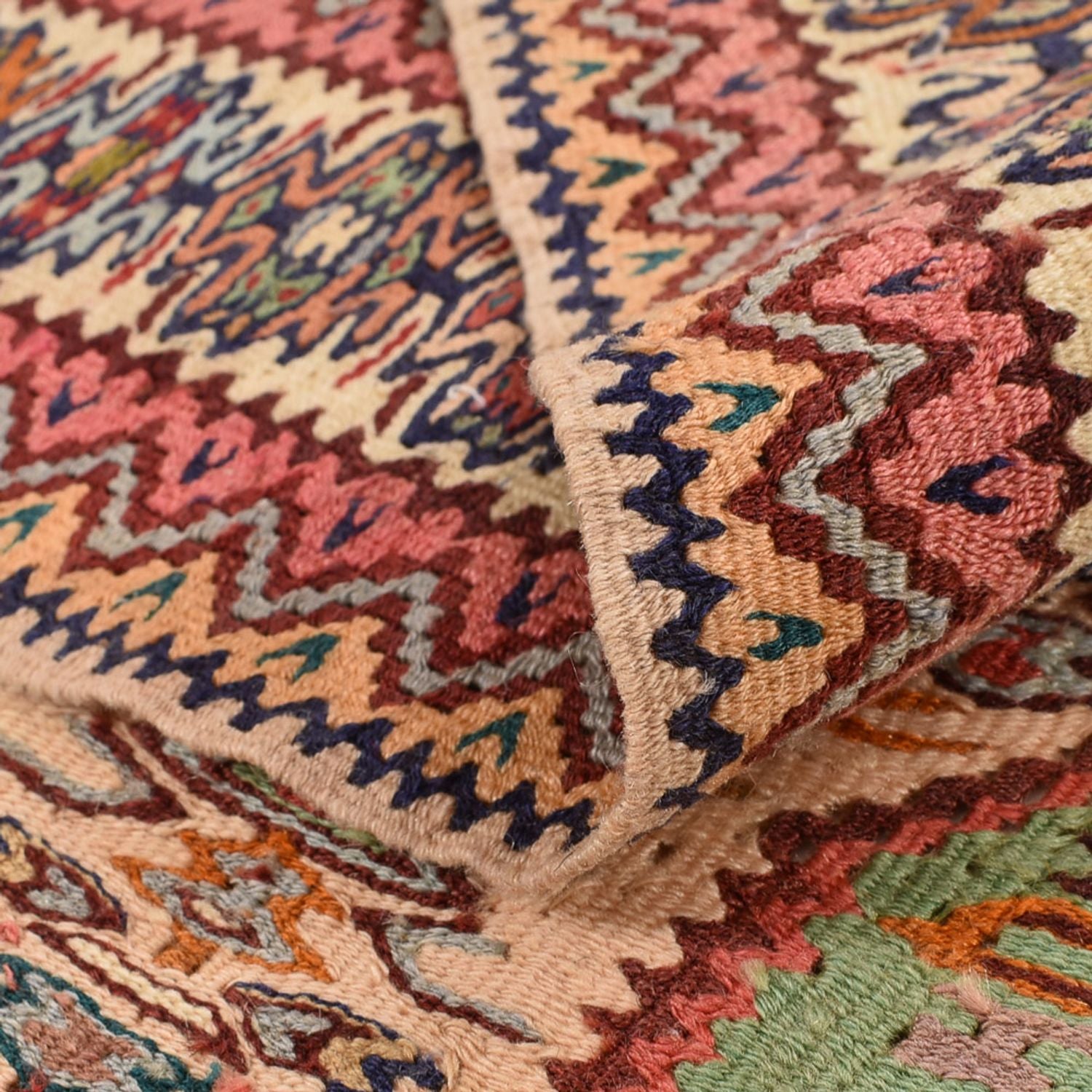 Kelim-tæppe - orientalsk - 255 x 160 cm - flerfarvet
