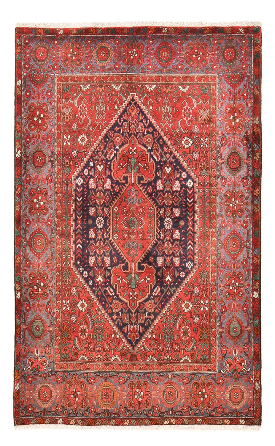Persisk tæppe - Nomadisk - 216 x 136 cm - rød