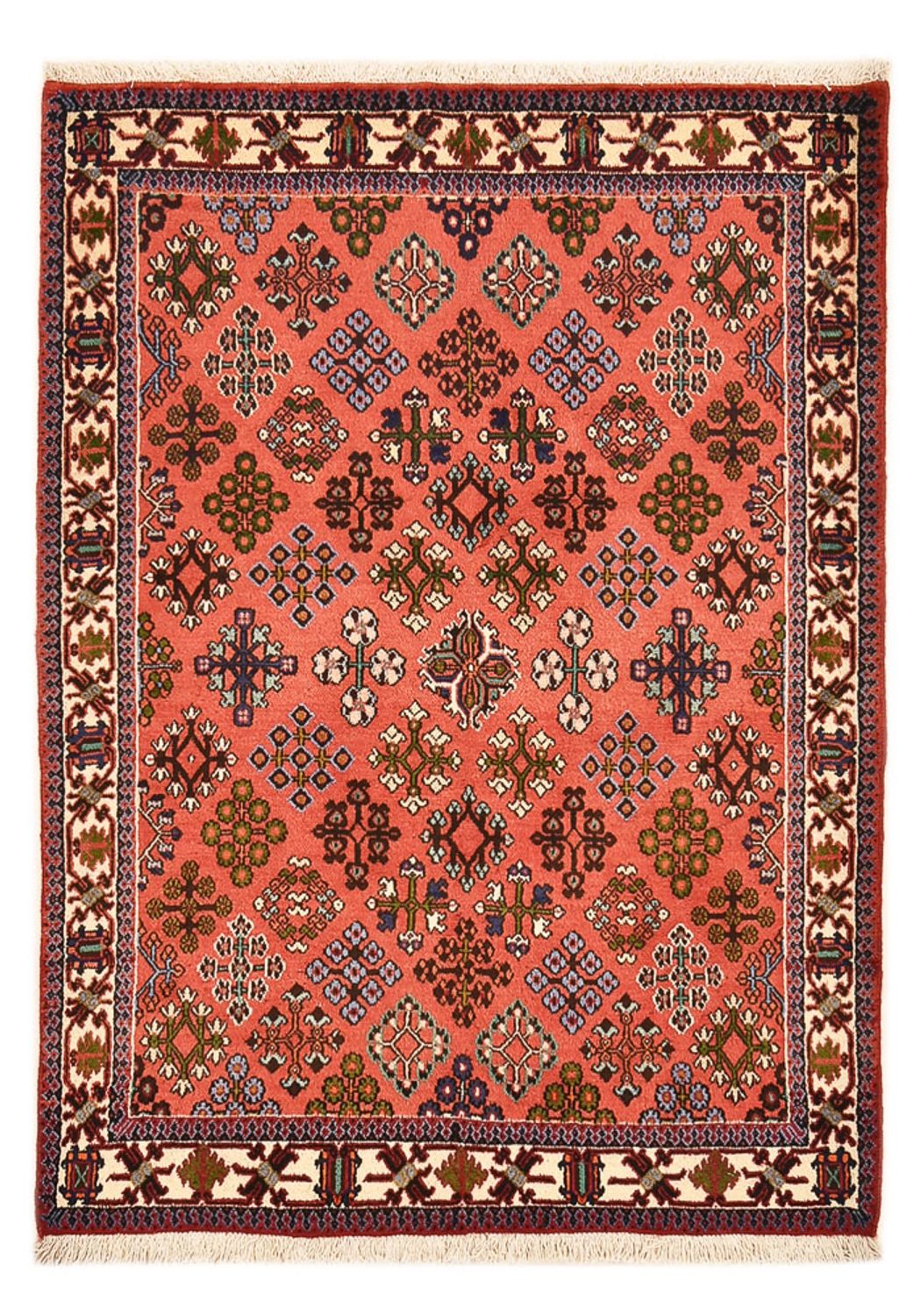 Persisk tæppe - Nomadisk - 158 x 115 cm - lysrød