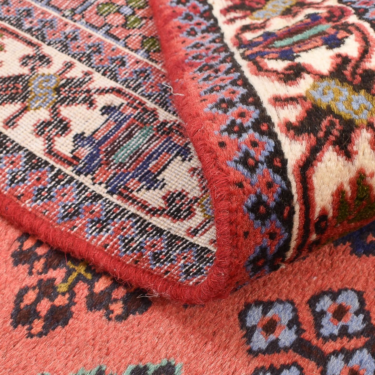 Persisk tæppe - Nomadisk - 158 x 115 cm - lysrød