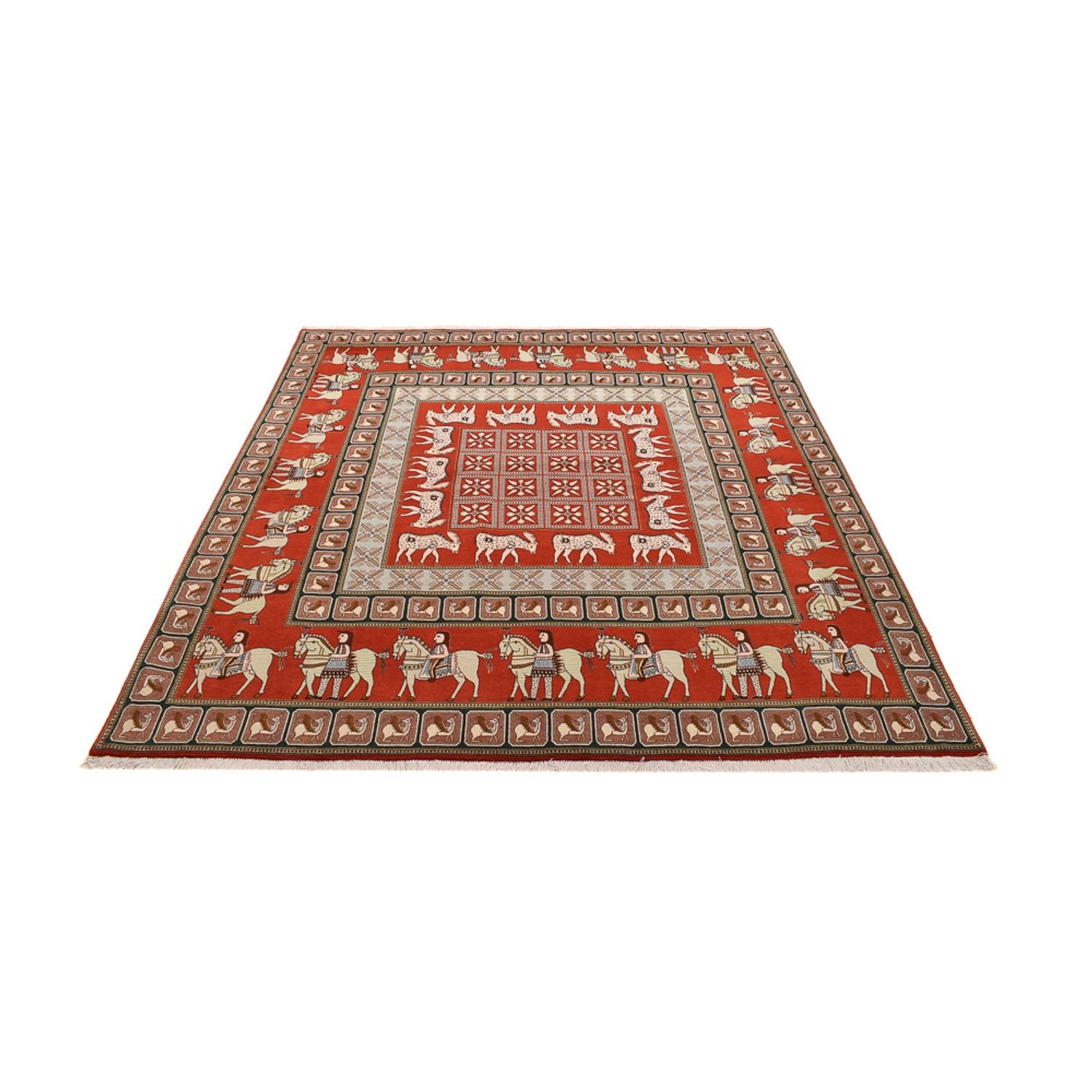 Persisk tæppe - Tabriz - Royal firkantet  - 255 x 245 cm - flerfarvet