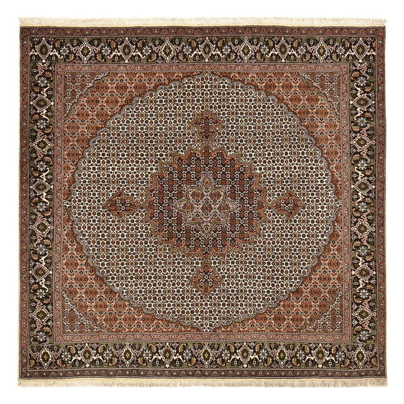 Persisk tæppe - Tabriz - Royal firkantet  - 207 x 204 cm - brun