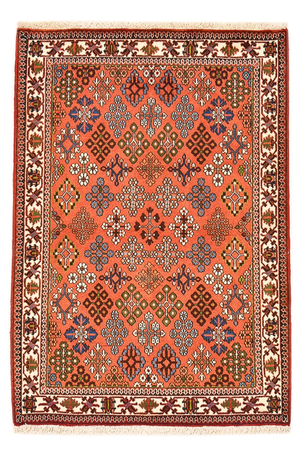 Persisk tæppe - Nomadisk - 160 x 112 cm - lysrød