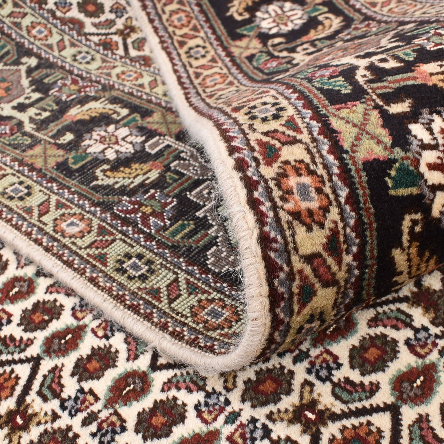 Persisk tæppe - Tabriz - Royal firkantet  - 200 x 200 cm - lys brun