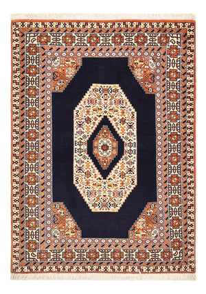 Persisk tæppe - Tabriz - Royal - 142 x 100 cm - mørkeblå