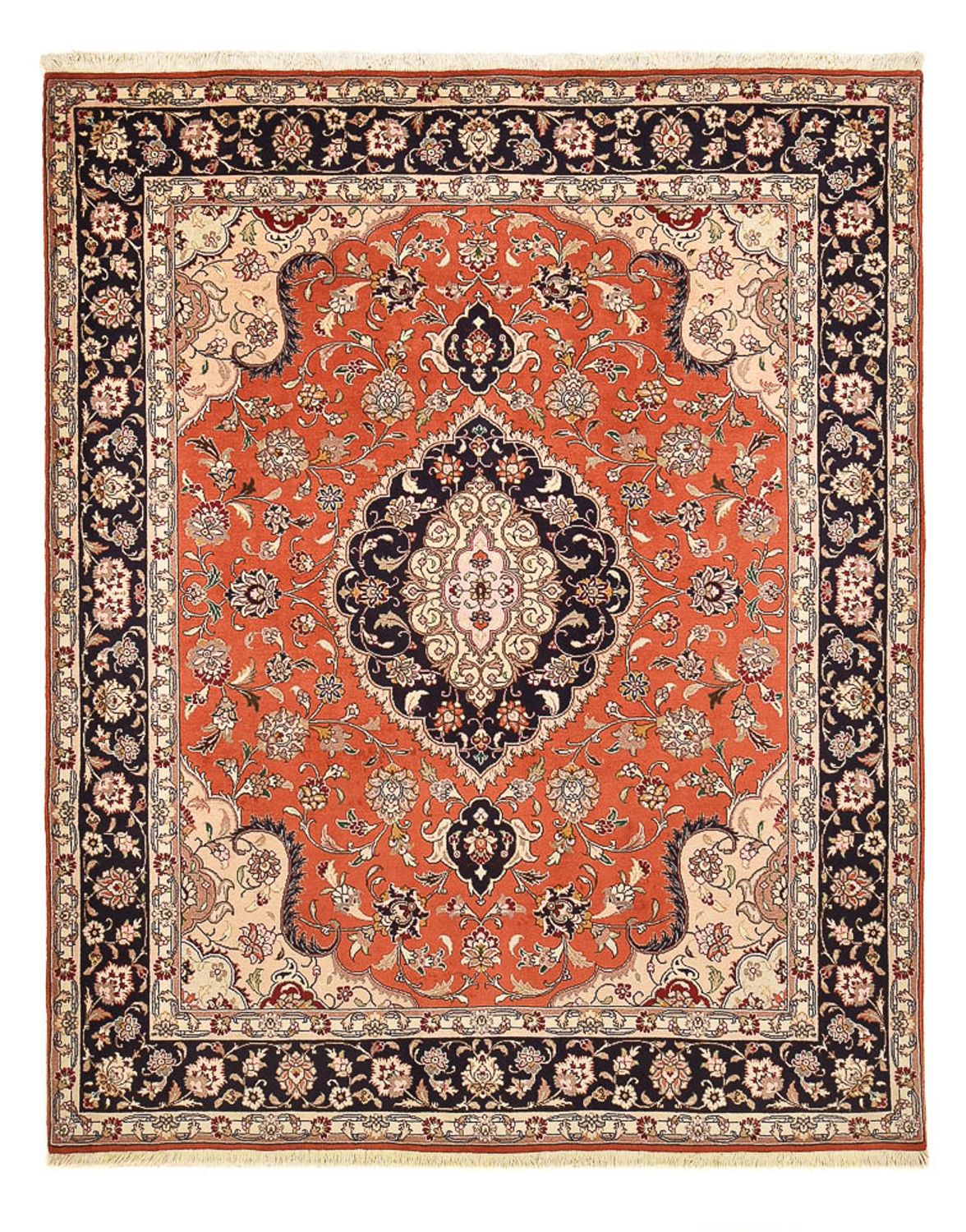 Persisk tæppe - Tabriz - Royal - 260 x 200 cm - lysrød