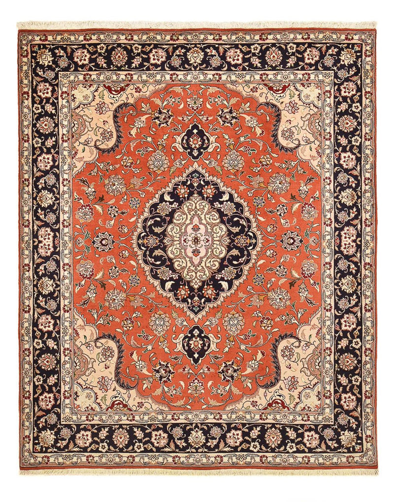 Persisk tæppe - Tabriz - Royal - 260 x 200 cm - lysrød