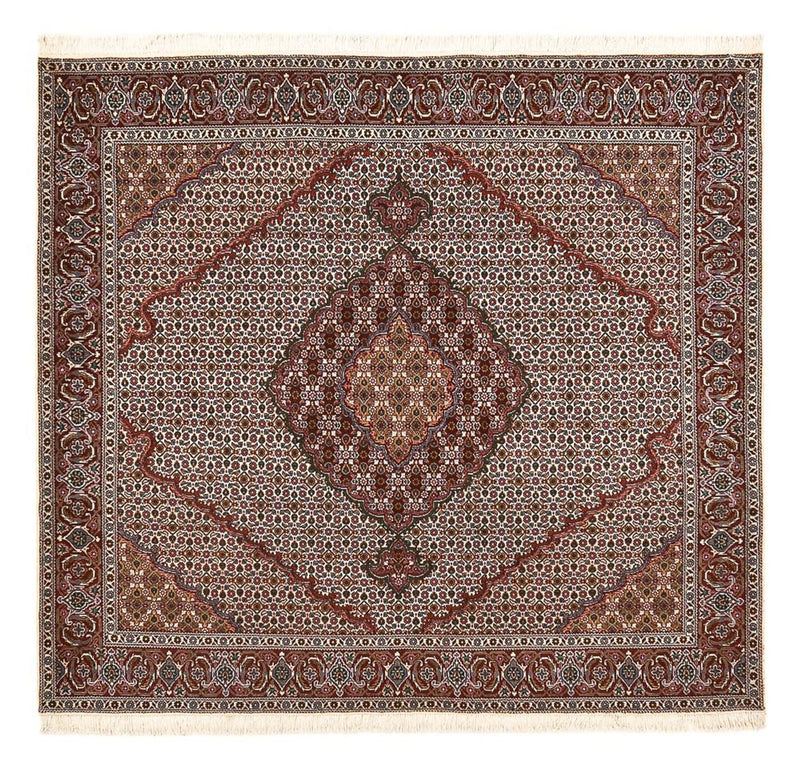 Persisk tæppe - Bijar firkantet  - 202 x 198 cm - rust
